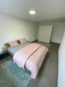 Postel nebo postele na pokoji v ubytování Appartamento 3.5 Camorino-Vigana
