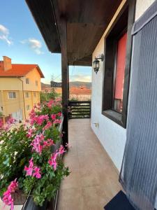 Balkón nebo terasa v ubytování Guest house Elit