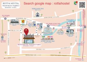 a map of search google map of roteland at Ratchada Hotel - ROTFAI in Bangkok