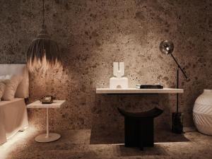 Uma área de estar em Myconian O, a Member of Design Hotels