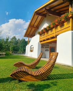 Zahrada ubytování B&B Ai Larici