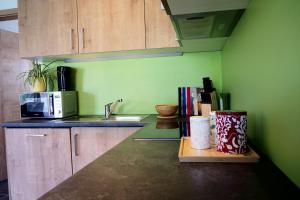 Kuchnia lub aneks kuchenny w obiekcie Apartment Goaßa - Familie Zehner