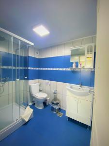 Koupelna v ubytování Hotel Falkor