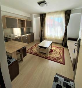 Kuchyň nebo kuchyňský kout v ubytování Hotel Falkor