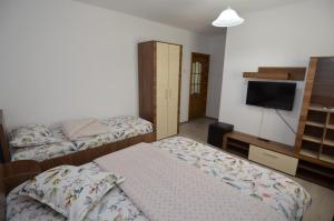 Postel nebo postele na pokoji v ubytování Casa Picu