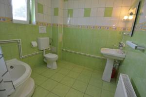 Koupelna v ubytování Casa Picu