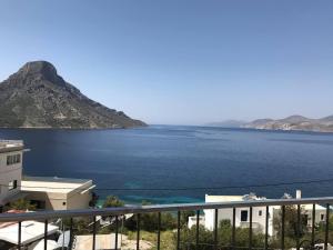 a view of the ocean from a building at Immaculate 1-Bed Apartment in Kalymnos in Kalymnos