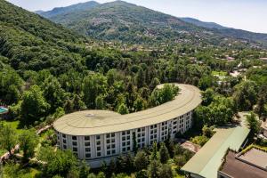 an overhead view of a building in the mountains at NG Sapanca Wellness & Convention in Sapanca