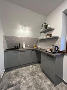 Kuchyňa alebo kuchynka v ubytovaní Apartamenty Cichy Kącik