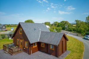 an overhead view of a house with a roof at Eirianfa in Menai Bridge
