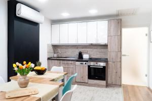 Kuchyňa alebo kuchynka v ubytovaní AllOne apartman