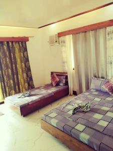 a bedroom with two beds in a room at Dreamland Nilo Eve Beach Guest Huaz in El Nido