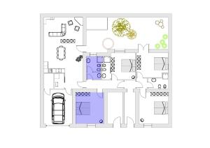 Půdorys ubytování B&B L'Albero Dei Limoni