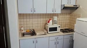Kuchyň nebo kuchyňský kout v ubytování APARTMENT NELLY OPATIJA