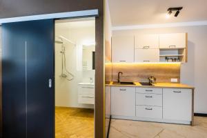 Küche/Küchenzeile in der Unterkunft Przystanek Babia Apartamenty