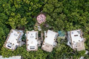 Letecký snímek ubytování Casa Coyote Tulum