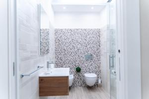 Koupelna v ubytování B&B La Perla + 79 fotografií