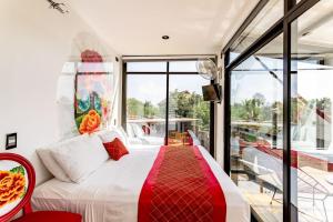 Voodi või voodid majutusasutuse Cabane Container Hotel - ADULTS ONLY toas