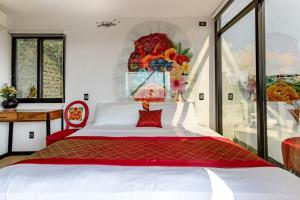 Voodi või voodid majutusasutuse Cabane Container Hotel - ADULTS ONLY toas