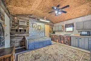 A cozinha ou cozinha compacta de 2 Rustic Cabins with Porches on Remote Ranch!