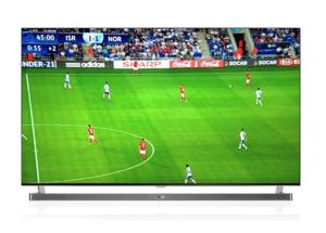 Calvary house في أنتيغوا غواتيمالا: شاشة تلفاز عليها لعبة كرة قدم