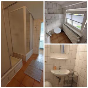 Koupelna v ubytování Haltestelle - Private Zimmervermietung Röbel Müritz + 35 fotografií
