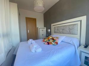 Postel nebo postele na pokoji v ubytování Apartamento Benalmadena playa
