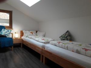 Postel nebo postele na pokoji v ubytování Haus Scharler, Talstation
