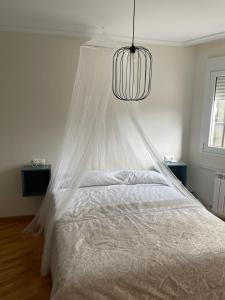 Postel nebo postele na pokoji v ubytování Apartamento vacacional foz