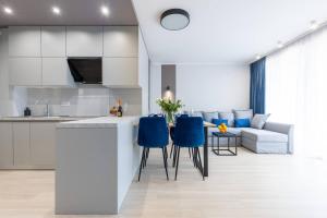 Kuchyňa alebo kuchynka v ubytovaní Apartament nr 5 Cetniewo Osada, Władysławowo, duży taras, parking podziemny
