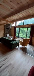 A seating area at AYDER LEVUT Bungalov