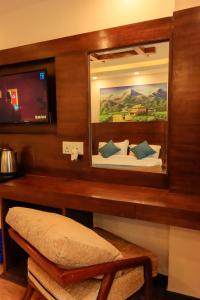 TV o dispositivi per l'intrattenimento presso Kathmandu Aagantuk Hotel