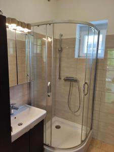 Kúpeľňa v ubytovaní Révai Apartman Fonyód