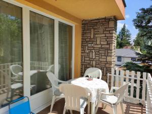Balkón alebo terasa v ubytovaní Révai Apartman Fonyód