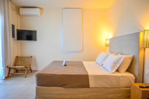 Posteľ alebo postele v izbe v ubytovaní Schinoza Luxury Suites