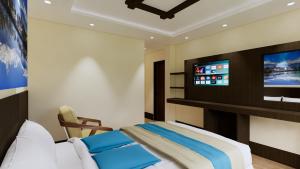 TV o dispositivi per l'intrattenimento presso Kathmandu Aagantuk Hotel
