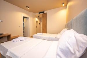 Postel nebo postele na pokoji v ubytování Hotel Alion21
