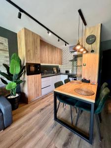 Kuchnia lub aneks kuchenny w obiekcie Loft Klonowa - Apartament z garażem
