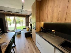 Kuchnia lub aneks kuchenny w obiekcie Loft Klonowa - Apartament z garażem