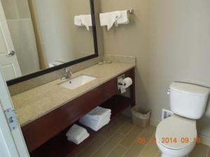 Ein Badezimmer in der Unterkunft Super 8 by Wyndham Hershey Chocolate Avenue