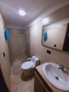 Koupelna v ubytování Villa del Socorro + 47 fotografií