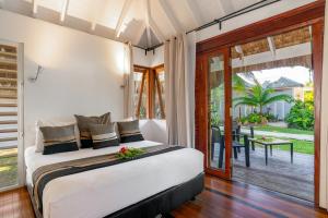 Balkón nebo terasa v ubytování Moorea Beach Lodge