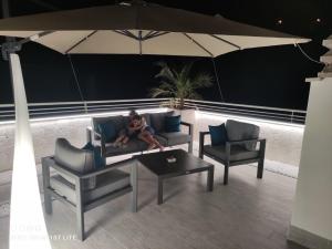 Χώρος καθιστικού στο AleVa b&b