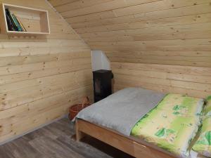 Postel nebo postele na pokoji v ubytování Hut Vaznik