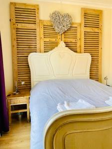 Postel nebo postele na pokoji v ubytování Blief bie de Mam