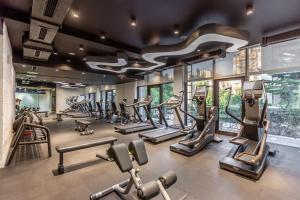 Fitness centrum a/nebo fitness zařízení v ubytování Ivy Garden Hotel Baku