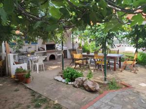 A garden outside Villa Iris
