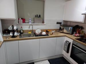 Kuchyň nebo kuchyňský kout v ubytování Cozzy Accommodation
