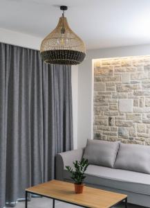 Posezení v ubytování Luxury Villas Ammos in Style + 37 fotografií