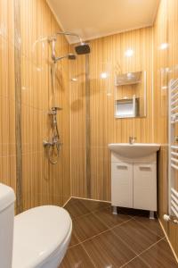 Vonios kambarys apgyvendinimo įstaigoje Къща за гости Мечта
